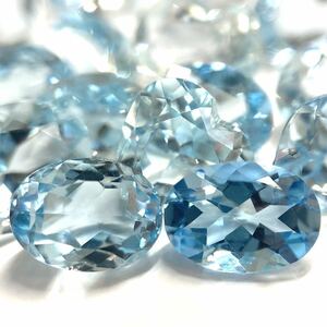 高品質!! ●天然アクアマリン18点おまとめ15.3ct●m ルース 裸石 宝石 ジュエリー jewelry aquamarine ベリル n