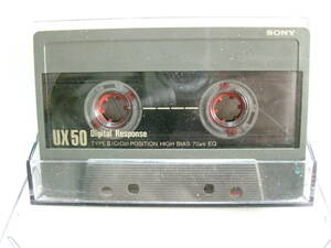使用済み　中古　　カセットテープ　SONY　UX2　Type2　ハイポジ　50分　1本　爪あり　No643　