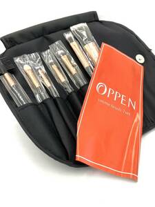 【T】未使用　OPPEN COSMETICS　オッペン メイクブラシ7点セット　専用ケース　コスメ用品　化粧　メイク　ブラシ　チップ　コーム【991】