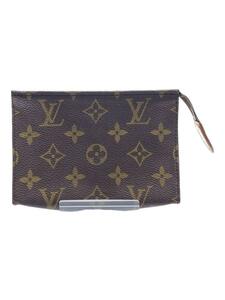 LOUIS VUITTON◆ポッシュ・トワレット15_モノグラム・キャンバス_ブラウン/PVC/ブラウン