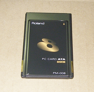★Roland PC CARD ATA 8MB PM-008★OK!!★MADE in JAPAN★