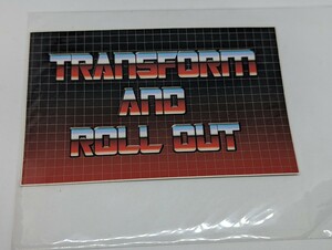 ステッカー シール トランスフォーマー TRANSFORM AND ROLL OUT