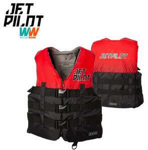 ジェットパイロット JETPILOT ライフジャケット JCI認定 送料無料 ストライク 3-バックル CGA ナイロン ベスト レッド S JA22126CGA