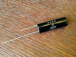 ビンテージ Ajax .1 400v コンデンサ 新品 (シングル/.1シングル)(在庫3)