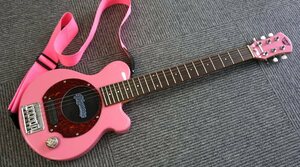 1円～ 【エレキギター】 ピグノーズ Pignose ピンク アンプ内蔵 ミニギター トラベルギター 