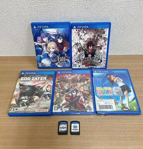 【PSVITA フェイト ステイナイトなど ソフトまとめて★】英雄伝説閃の軌跡2/みんゴル6/ゴットイーター2/アムネシア/Y64-276