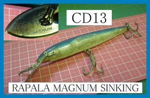 フィンランド製 OLD RAPALA MAGNUM SINKING ラパラ シンキング マグナム カウントダウン 13センチ CD13 MAG オールド ルアー