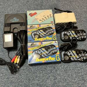 箱付　動作確認済 PCエンジンコアグラフィックス　本体コントローラx2アベニューパッド6 マルチタップNEC PC Engine CORE GRAFX Avenue Pad