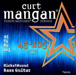 【Curt Mangan Strings】【取扱終了のため在庫処分】45105 45-105 Nickel Wound Light Bass Set