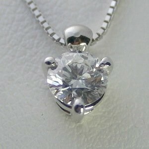 ダイヤモンド ネックレス 一粒 新品 プラチナ 0.5カラット 鑑定書付 0.519ct Gカラー SI2クラス 3EXカット H&C CGL