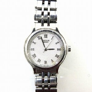 SEIKO セイコー クレドール 時計 4J85 0A10 レディース クオーツ シルバー SS ローマ ラウンド【中古】JA-18181