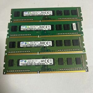 SAMSUNG 4GB PC3-12800U 4枚セット