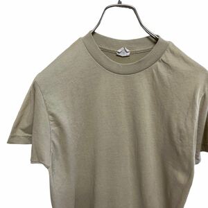 14 アメリカ軍　USA製　古着　02年　ミリタリー 軍物　半袖　Tシャツ ベージュ　メンズ