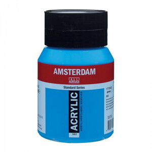 まとめ得 AMSTERDAM　アムステルダム　アクリリックカラー500ml　マンガニーズブルーフタロ582 407480 x [3個] /a