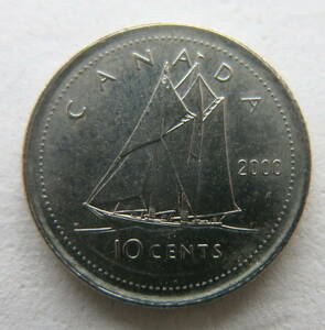 カナダ １０セント 2000年