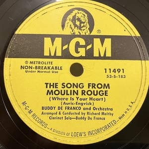 ■即決SP78 Buddy DeFranco / The Song From Moulin Rouge - Many Are The Times 11491 j39572 バディ・デフランコ