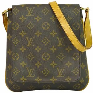 本物 ルイヴィトン LOUIS VUITTON LV ミュゼット サルサショート モノグラム ショルダーバッグ ブラウン M51258