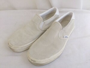 VANS バンズ スリッポン　フラット 507452 Slip-On スエード 23.5ｃｍ グレー レディース 1208000014686