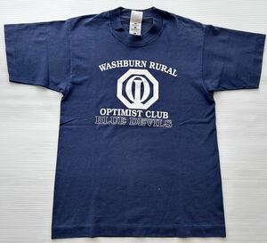 USA古着 BLUE DEVILS カレッジロゴ チームロゴ Tシャツ　　OPTIMIST CLUB WASHBURN RURAL ナンバリング アメリカ古着 柳7533
