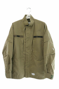 ダブルタップス WTAPS 21SS D90 JACKET NYCO. TUSSAH ミリタリー フィールド ジャケット ブルゾン 211WVDT-JKM01 02 緑 カーキ ☆AA★ 2307