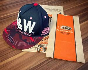 A&W　エーアンドダブリュー　ロサンゼルス　キャップ　帽子　アメ車　世田谷ベース　ベースボールキャップ　サーファー スケーター　