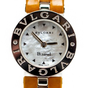 【美品】BVLGARI b-zero1 レディース腕時計 シェル文字盤 BZ22S ブルガリ ビーゼロワン