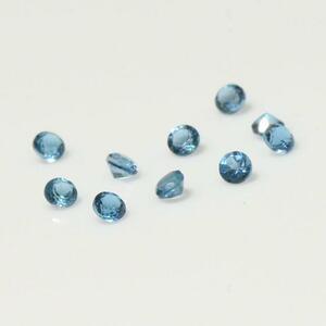 ロンドンブルートパーズ約2mmラウンド10ピース 0.42ct