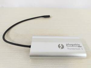 Plugable Thunderbolt 3 HDMI ディスプレイ アダプタ デュアルモニター（Windows、Mac システム用）4K@60Hz x 2 台まで接続