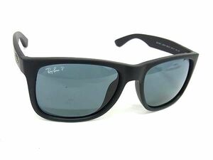 1円 ■極美品■ Ray-Ban レイバン RB4165-F JUSTIN 662/2V 54□17 140 サングラス メガネ 眼鏡 メンズ レディース ブラック系 FA7278