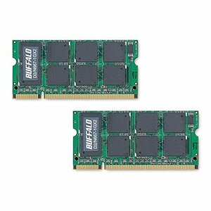 【中古】 BUFFALO バッファロー ノートパソコン用 DDR2 メモリー 667MHz SDRAM (PC2-530
