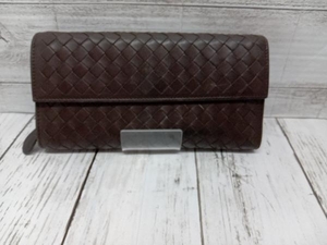 BOTTEGA VENETA ボッテガ　V150509 V0013 2040 長財布　ブラウン　小銭入れ付き　中古