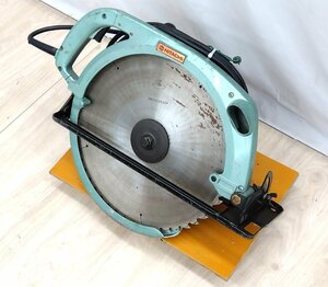 ブレーキ付 丸のこ C15B 382mm 日立工機 動作OK 中古品 100V 14A 2300rpm 最大切込143mm 30×40×63cm 電動工具 HITACHI ヒタチ 木工