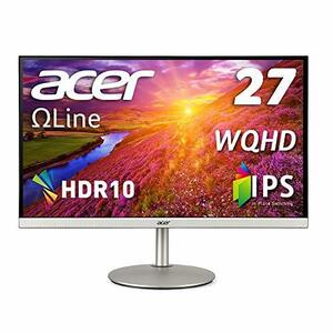 Acer公式 モニター OmegaLine CB272Usmiiprx 27インチ IPS 非光沢 WQHD 1ms(VRB)75Hz HDMI HDR10 PIP/PBP機能 VESAマ (中古品)　(shin