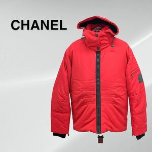 高級 CHANEL シャネル スポーツライン 03A P21892V13359 ココマーク フード付き 中綿ジャケット レディース