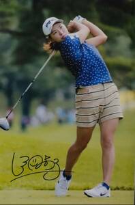 ☆渋野日向子　直筆サインフォト/写真　プロゴルファー　2019AIG全英女子オープン優勝・日本LPGA優勝６回　シブコ