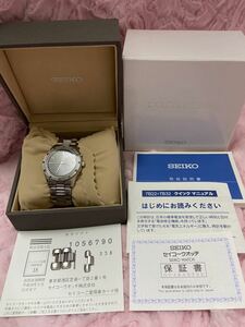 美品 ♪ SEIKO DOLCE&EXCELINE ♪ 腕時計 ソーラー電波時計 黒 ブラック 箱付 ♪ドルチェ&エクセリーヌ セイコー