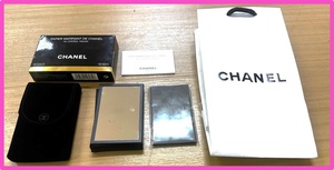 未使用 CHANEL ノベルティ オイルコントロールティッシュ 鏡 ミラー ケース 現状品