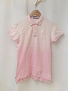 ralph lauren ポロシャツ 半袖 グラデーション 刺繍 ビックポニー theskinnypolo シミあり サイズm ピンク レディース 1210000007605