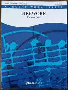 送料無料 吹奏楽楽譜 トーマス・ドス：ファイアワーク 試聴可 スコア・パート譜セット 花火 ファイアーワーク