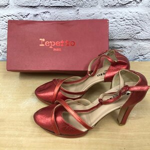 Repetto レペット レディース ストラップ サンダル 39 約 24.5cm レッド 240418SK220878