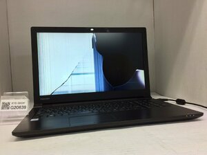 ジャンク/ TOSHIBA dynabook B65/M PB65MTB44N7AD11 Intel Core i5-8250U メモリ8.19GB ストレージ無し 【G20639】