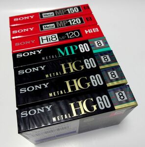SONY 8mmビデオテープ 7本セットです ゆうパケットで発送　
