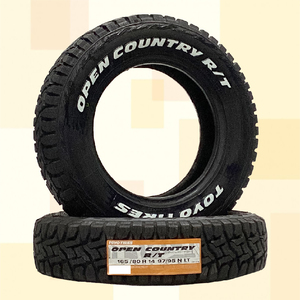 LT165/80R14 97/95N RWL TOYO トーヨー OPEN COUNTRY R/T 24年製正規品165R14 8PR相当ホワイトレター送料無料2本セット税込 \22,900より1