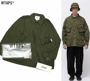 ★ 新品 国内正規品 WTAPS ダブルタップス21AW MODULAR LS COTTON. RIPSTOP OLIVE DRAB モジュラー ファティーグジャケット リップストップ