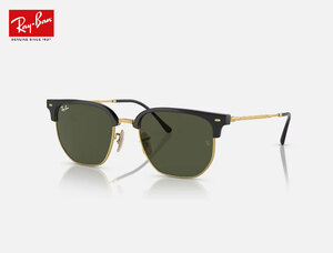 【新品】Rayban レイバン RB4416-1332 NEW CLUBMASTER サングラスブラックゴールドフレーム 黒金縁 rb4416-1332