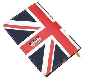 メール便なら送料込 Bandiera(バンディエラ) ブックカバー 文庫版 UK 6947 イギリス ユニオンジャック 国旗 地図 イギリス国旗 グッズ
