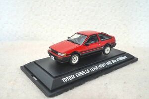 エブロ トヨタ カローラ レビン (AE86) 1/43 ミニカー 赤