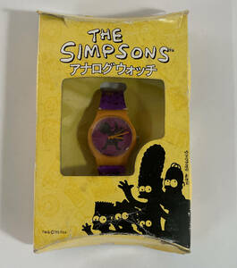 【未使用品/非売品】アナログウォッチ「THE SIMPSONS」腕時計 セガ ファックス クラブ