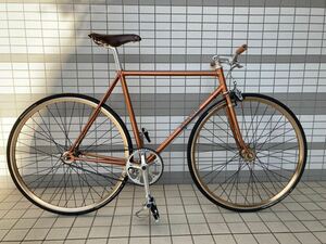 超美品 希少 ピスト完成車 sw watanabe 渡辺捷治製作所 njs 競輪 天返し nitto ブルックス MKS dura-ace ダイアコンペ ハンドメイド 大銅鋲