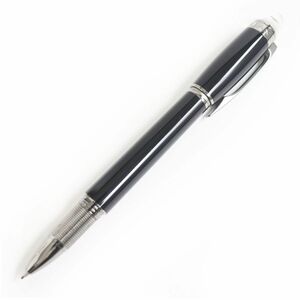 極美品□MONTBLANC/モンブラン スターウォーカー ホワイトスター キャップ式 ファインライナー/ネームペン 黒×銀 ドイツ製 筆記確認済◎